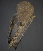 Masque Baoulé de Côte d'Ivoire de 52 cm