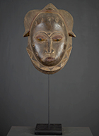 Masque Baoulé de Côte d'Ivoire de 33 cm