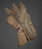 Masque Baoulé de Côte d'Ivoire de 44 cm