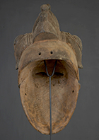 Masque Baoulé de Côte d'Ivoire de 44 cm