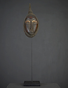 Masque Baoulé de Côte d'Ivoire de 26.5 cm