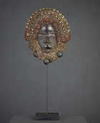 Masque Dan de Côte d'Ivoire de 31.5 cm