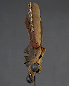Masque Dan de Côte d'Ivoire de 31.5 cm