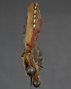 Masque Dan de Côte d'Ivoire de 31.5 cm