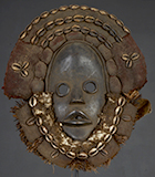 Masque Dan de Côte d'Ivoire de 36 cm