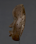 Masque Dan de Côte d'Ivoire de 21 cm