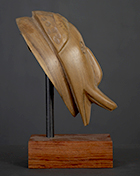 Masque passeport Baoulé de Côte d'Ivoire de 13 cm