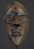 Masque passeport Dan de Côte d'Ivoire de 9 cm