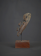 Masque passeport Dan de Côte d'Ivoire de 9 cm
