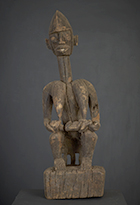 Statue Bambara de maternité du Mali de 70 cm