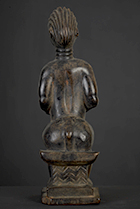 Statue Baoulé de Côte d'Ivoire de 23.5 cm