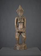 Statue Sénoufo de Côte d'Ivoire de 47 cm