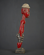 Statue de Colon Baoulé de Côte d'Ivoire de 31 cm