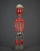 Statue de Colon Baoulé de Côte d'Ivoire de 31 cm