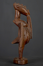 Statue d'un calao Sénoufo de Côte d'Ivoire de 16 cm