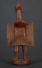 Statue d'un calao Sénoufo de Côte d'Ivoire de 16 cm