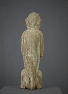 Ancienne statue de singe G'Békré Baoulé de Côte d'Ivoire de 52.5 cm